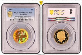 2004 $1 Holographic Kangaroos PR69DCAM