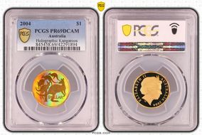 2004 $1 Holographic Kangaroos PR69DCAM