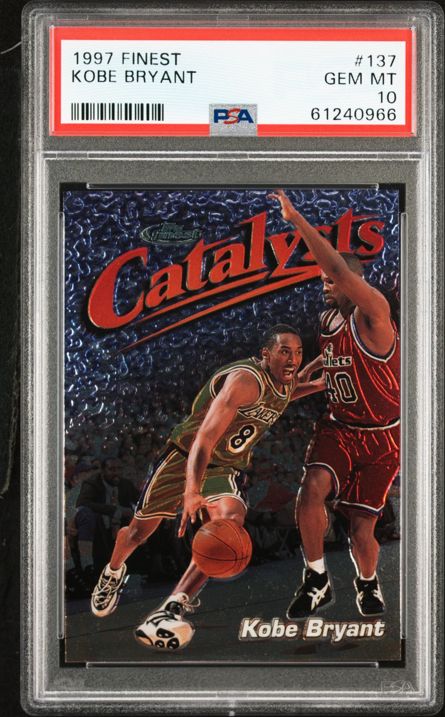 1997 Finest #137 Kobe Bryant – PSA GEM MT 10