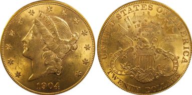 1904 $20 MS63