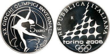 2005-R € 5 Figure Skating PR69