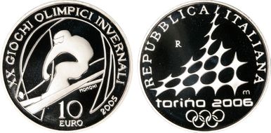 2005-R € 10 Alpine Skiing PR69