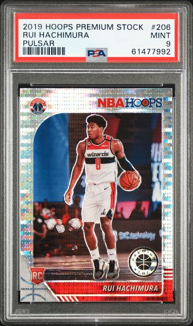 2019 Panini Hoops Premium Stock #206 Rui Hachimura – PSA MINT 9 on