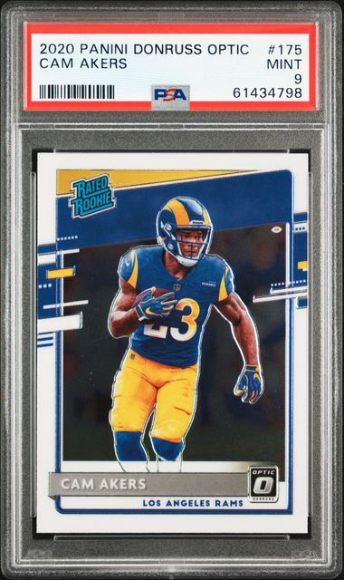 Cam Akers 2020 PANINI OPTIC RATED ROOKIE RC HOLO #175 LOS ANGELES RAMS!