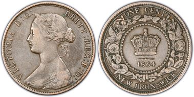 1864 1C Short 6 VF30BN
