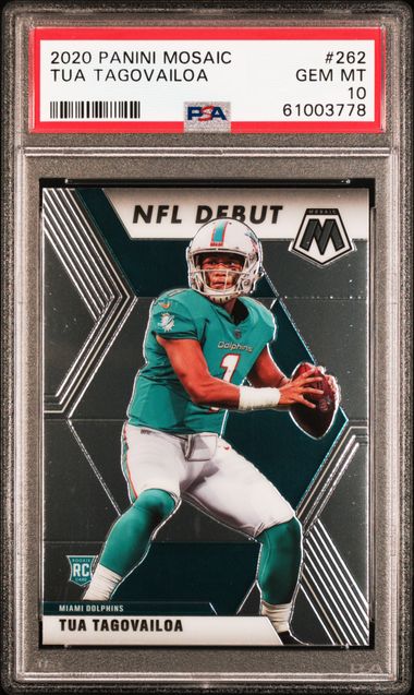 TUA TAGOVAILOA 2020 Panini Chronicles Draft PSA 10 Spectra rookie card  Alabama