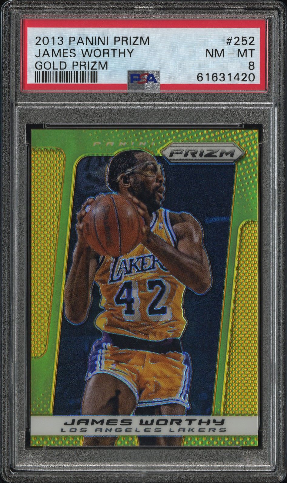 2013 Panini PANINI PRIZM GOLD PRIZM #252 James Worthy front