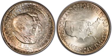 1952 50C Washington-Carver MS65