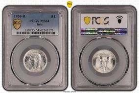 1930-R 5 L KM-67.1  Ag MS64