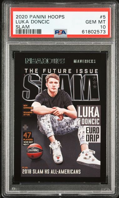 2020 Panini Hoops Slam #5 Luka Doncic PSA 10 on Goldin Marketplace