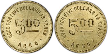 (1935-1936) $5 Alaska RRC Bingle MS60