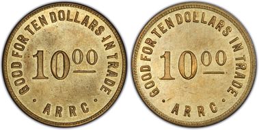 (1935-1936) $10 Alaska RRC Bingle MS61
