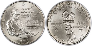 1993-W 50C Madison MS67