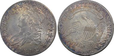 1812/1 50C Small 8 MS63