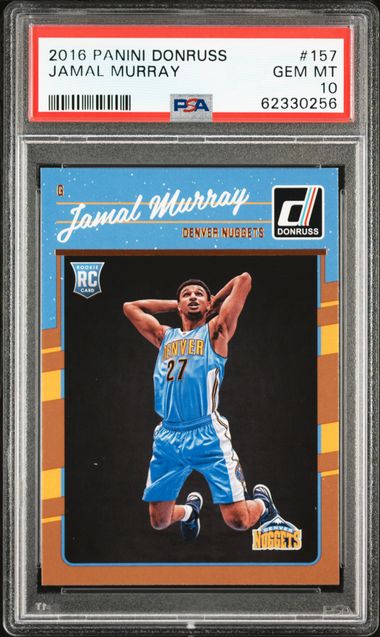 2016 Panini Donruss 157 Jamal Murray – PSA GEM MT 10 on Goldin