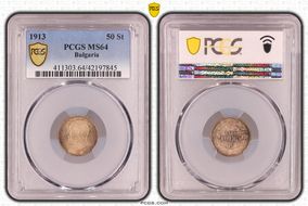 1913 50 St KM-30  Ag MS64