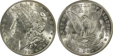 1892 $1 MS63