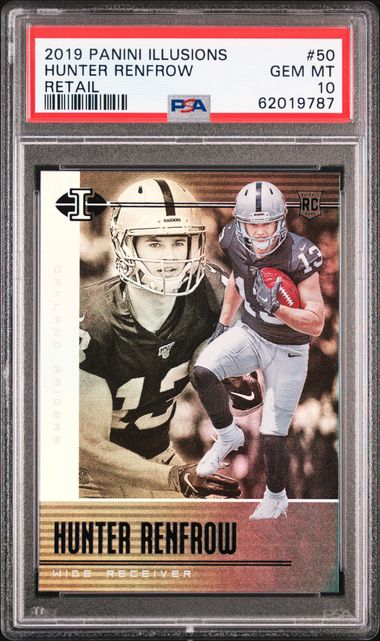 2019 Panini Illusions #50 Hunter Renfrow – PSA GEM MT 10 on Goldin