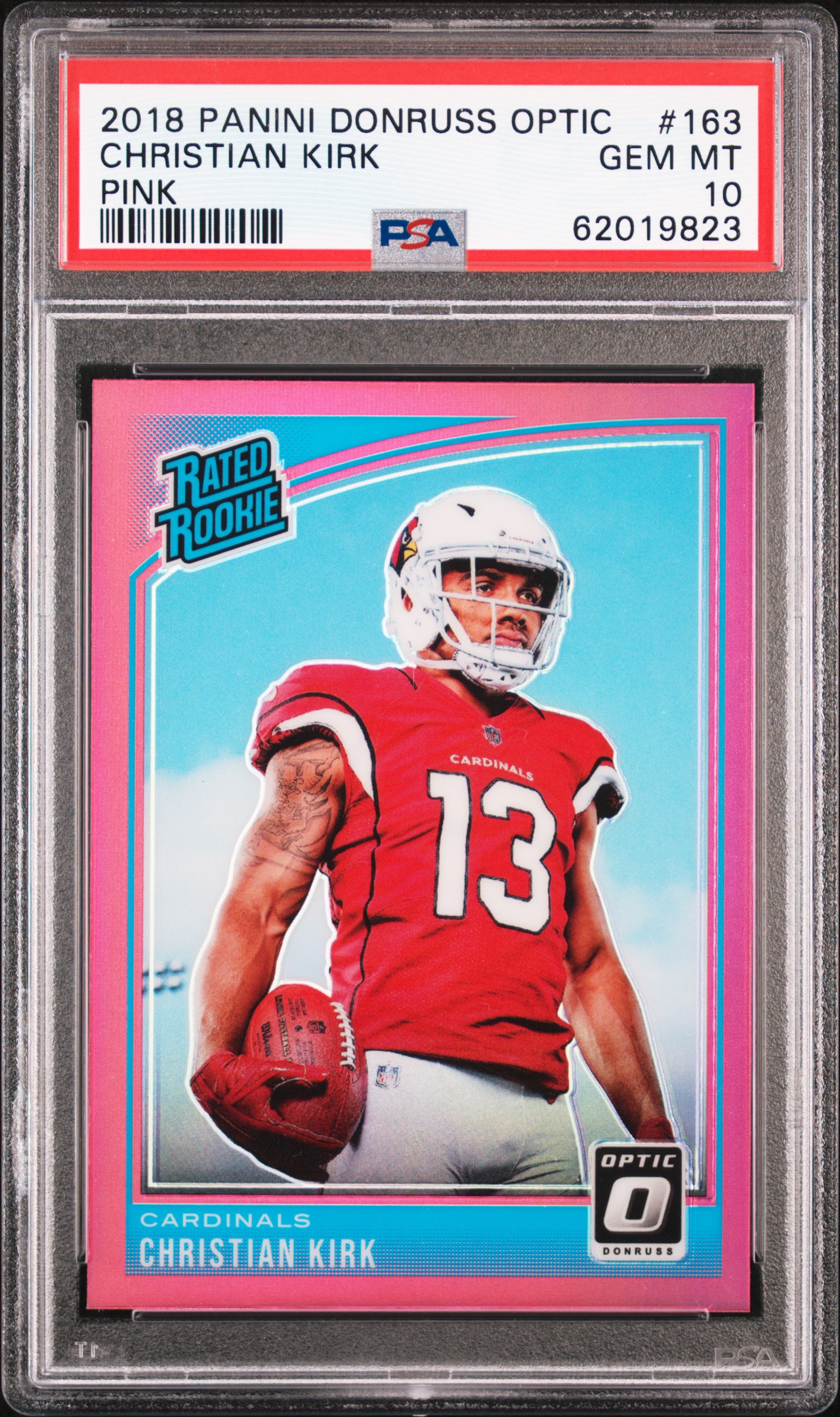 2018 Panini Donruss Optic #163 Christian Kirk – PSA GEM MT 10