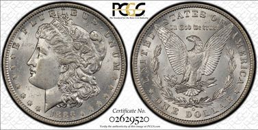1886-O $1 AU58