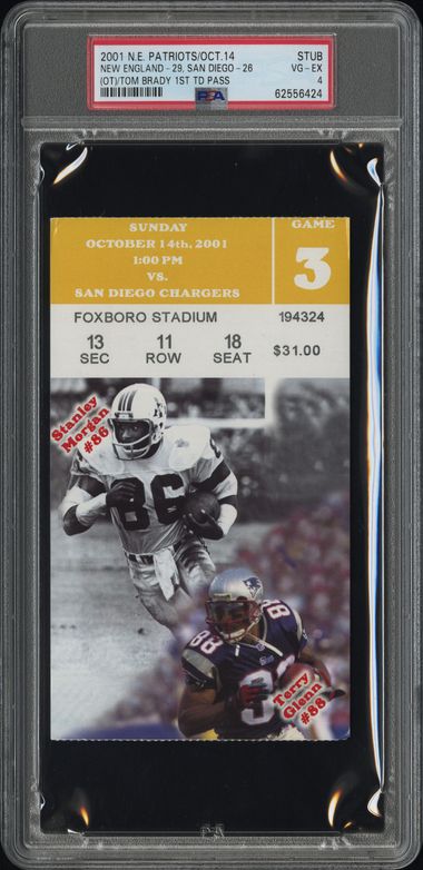 2001 Tom Brady 1st TD Pass
