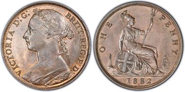 1882-H 1D S-3955 MS63RB