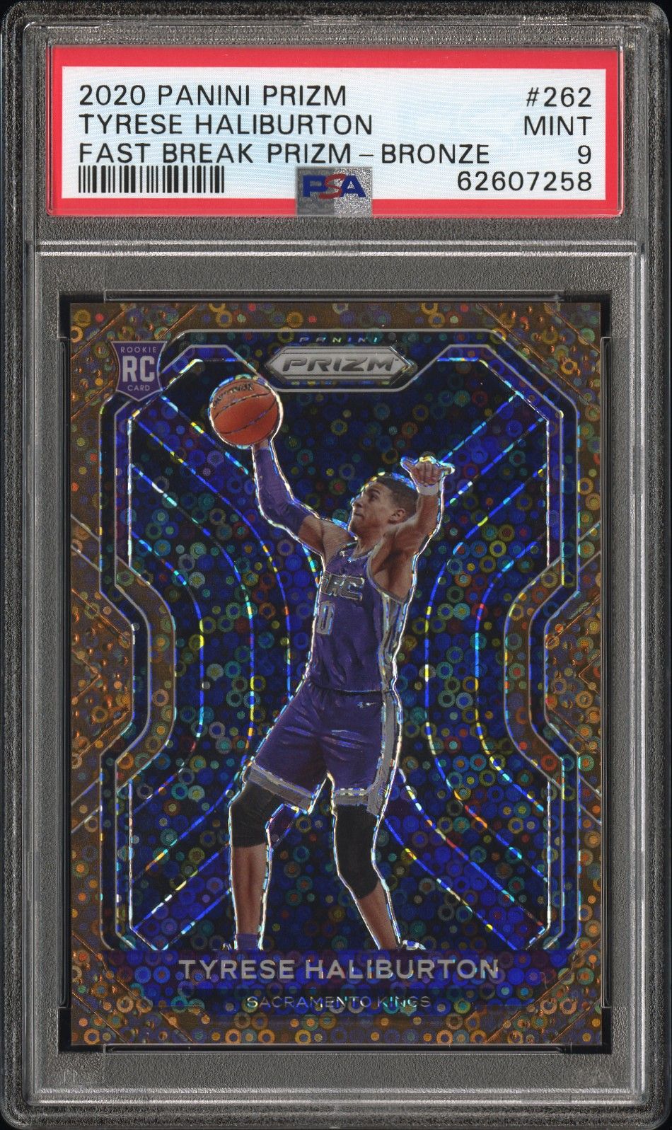 2020 Panini PANINI PRIZM VARIATION-FAST BREAK #262 Tyrese Haliburton front