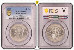 1935 1/2 Cr S-4037 MS64