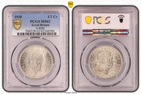 1938 1/2 Cr S-4080 MS62