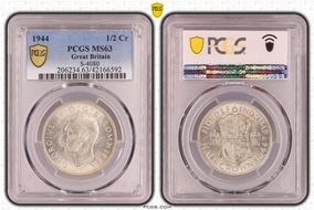 1944 1/2 Cr S-4080 MS63