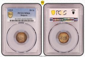 1913 50 St KM-30  Ag MS64