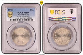 1978 50p S-H1 New Pence MS66
