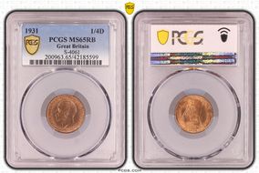 1931 1/4D S-4061 MS65RB