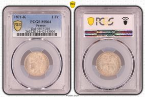 1871-K 1 Fr Gad-465 F-216 MS64