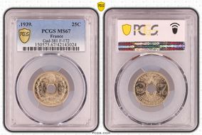 .1939. 25C Gad-381 F-172 MS67