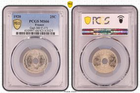 1920 25C Gad-380 F-171 MS66