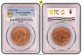 1943-I (b) 1D KM-36 MS64RB