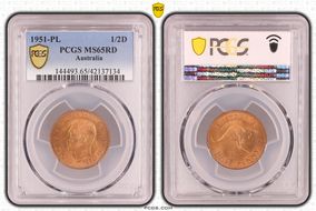 1951-PL 1/2D KM-42 MS65RD