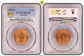 1963 Y. (p) 1/2D PR65RD