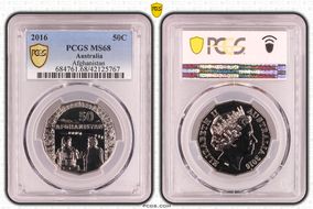 2016 50C Afghanistan MS68