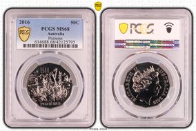 2016 50C Pozieres MS68