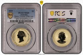 2019 $1 Queen Victoria 200th Ann Postal Numismatic Cover MS69