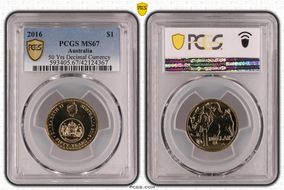 2016 $1 50 Yrs Decimal Currency MS67