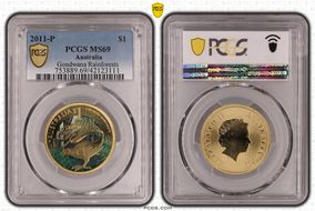 2011-P $1 Gondwana Rainforests MS69