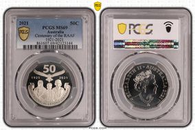 2021 50C Centenary of the RAAF 1921-2021 MS69