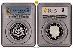 2017 50C Royal Wedding 70th Ann. Ag PR69DCAM