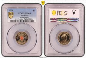 2020 $2 Firefighters Colorized MS65