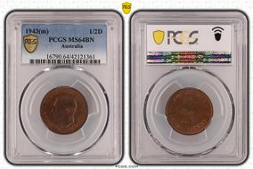 1943(m) 1/2D MS64BN