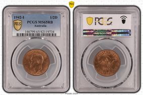 1942-I 1/2D MS65RB