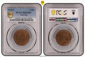 1943-I 1/2D MS65BN
